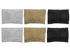 6Pk Solid Basic Color Bandeaus