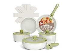 Pots and Pans Set Non Stick Ceramic-Granite – 14-Piece 