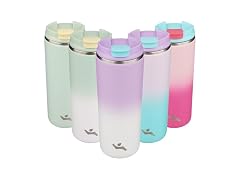 Konokyo 16oz Travel Coffee Mug PurpleWhite