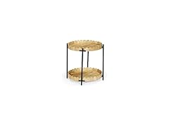 Howard Elliott Collection Ameesha Side Table Round Brown