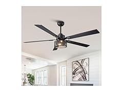 Parrot Uncle VZA01A119S60BK-PU 60" Smart Ceiling Fan