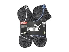 PUMA Womens 12-pair Black Sock