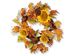 24" Sunflower Decorative Wreath