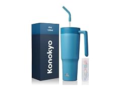 Konokyo 40 oz Tumbler with Handle Dark Blue