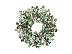 Regency International Frosted Mini Grape Leaf and Berries Wreath
