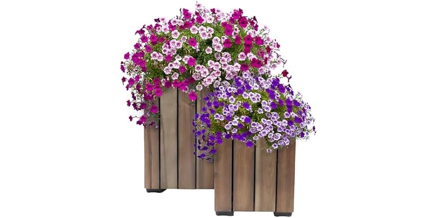 Sunnydaze Indoor Outdoor Wooden Planter Boxes 2PK sunnydaze-indoor-outdoor-wooden-planter-boxes-2pk