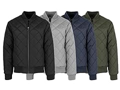 Mens Heavyweight Quilted Bomber Jacket