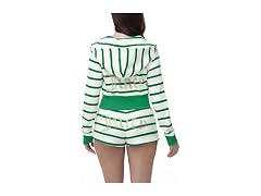 Juicy Couture Corset Track Jacket Kiwi Stripe