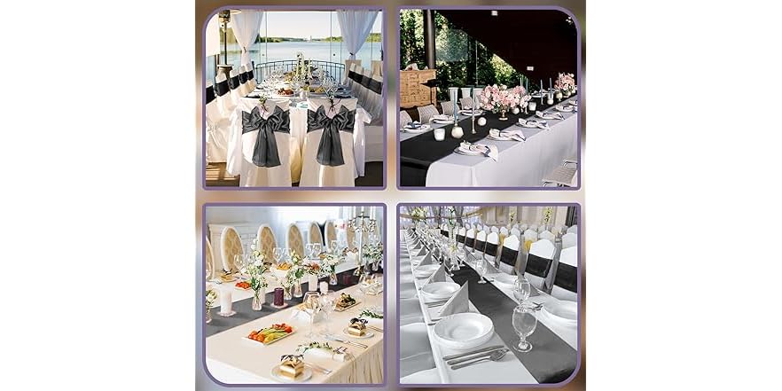 24 Pack 12x108 Satin Table Runner