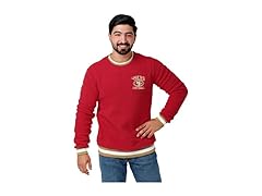 NFL SF 49ers Logo Sherpa Crewneck Sweater (M)