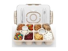 WAWINY Dishwasher Safe Snackle Box Container