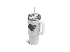 PANTHERS White Bling Tumbler (40oz)