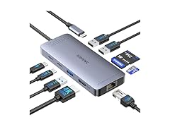 USB C Hub Ethernet, 9 in 1 USB-C