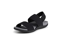 Women's Dearfoams Comfort Sandal Black (7)