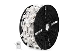 Commercial 500 FT LED Lights Sockets Outdoor, White