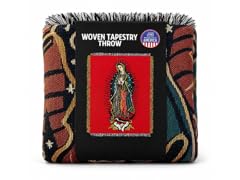Virgin Guadalupe Woven Tapestry Blanket