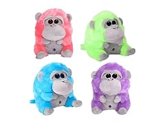 Assorted Neon Funky Monkey Plush Toy - 10" (1 Pc.)