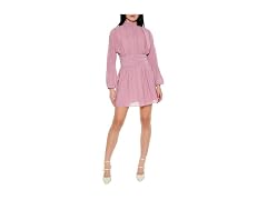 Forever 21 Women (M) Chiffon Peasant-sleeve Dress