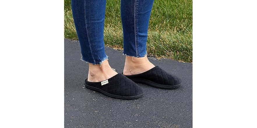 dearfoams maeve velour slide