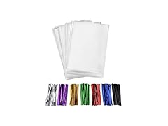 200 Pcs 10 in x 6 in(1.4mil.) Cellophane Treat Bags