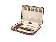 Londo Genuine Leather Travel Jewelry Organizer Case