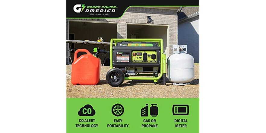 Green Power 5250 Watts Dual Fuel Generator