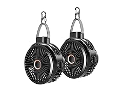 Odoland 10000mAh Rechargeable Fan 2 Pack