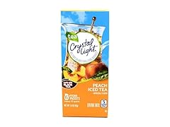 6PK Crystal Light Peach Iced Tea Drink Mix, 12-Quart Canister