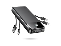 Ciunedr 40000mAh Power Bank, 4 Cables