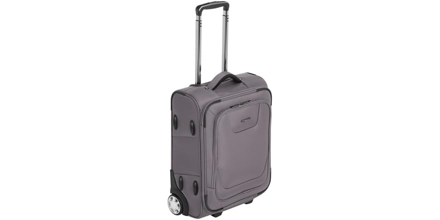 AmazonBasics expandable softside luggage 24 inch in black