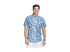 Izod Men (S) Saltwater Shirt Moonlight Blue