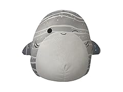 Squishmallows Original 14" Sachie Grey Striped Whale Shark