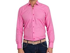 Solid Pink Dress Shirt