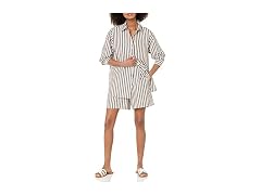 The Drop Kendra Fit Long Shirt, Coffee