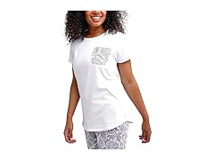 Vera Bradley Women's Java Lace PJ Tee (L)