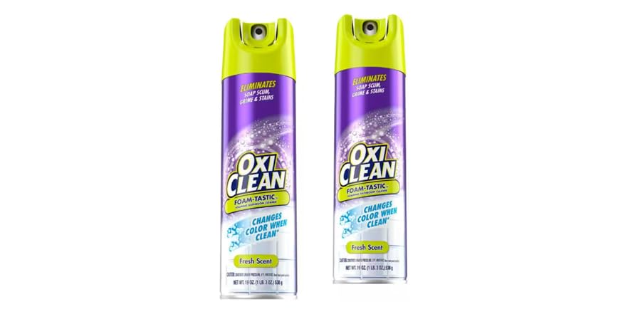 2-Pk Oxi Clean Foam-Tastic Bathroom Cleaner