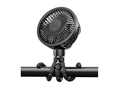 GUSGU Clip on Stroller Fan for Baby