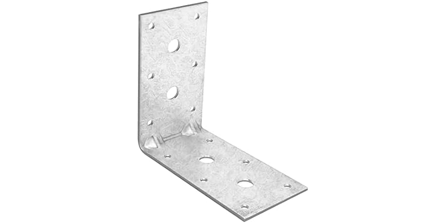 6Pc 4½ inch Steel L Right Angle Bracket