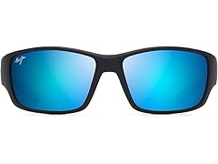 Maui Jim Mens Local Kine Polarized Wrap Sunglasses