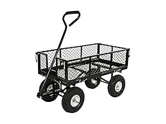 Sunnydaze Utility Cart (Black or Blue)