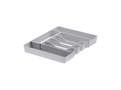 Spectrum HEXA 5-Divider Expandable Silverware Tray (Stone Gray) 