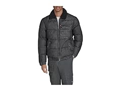 Levis Mens Quilted Depot Jacket w Sherpa Collar (M)