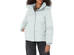 Levi's Womens (S) Selma Hooded Puffer Jacket Blue