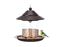 MAXDORIA Hanging Metal Roof Bird Feeder