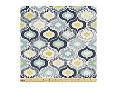 Ambesonne Modern Fabric by The Yard, Geometric Morrocan