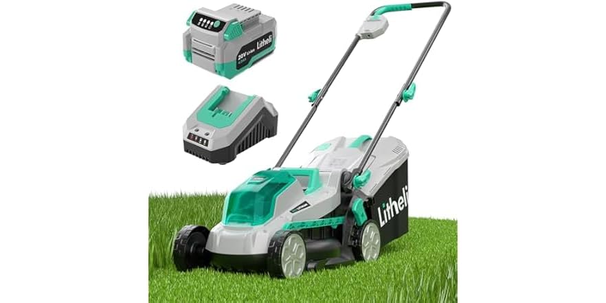 Litheli 13 Inch Cordless Lawn Mower