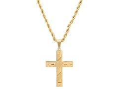 Polished Cross Pendant Necklace