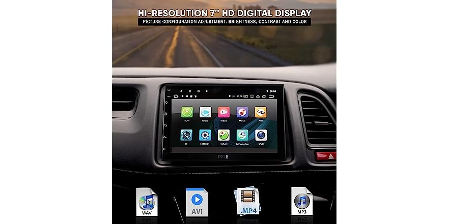 PyleUsa Double DIN Car Stereo Receiver