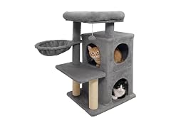 DORTALA Cat Tree for Indoor Cats, 33.5" Cat Tower