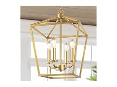 BrightHome B0FDH1LPDK Gold Farmhouse Chandelier